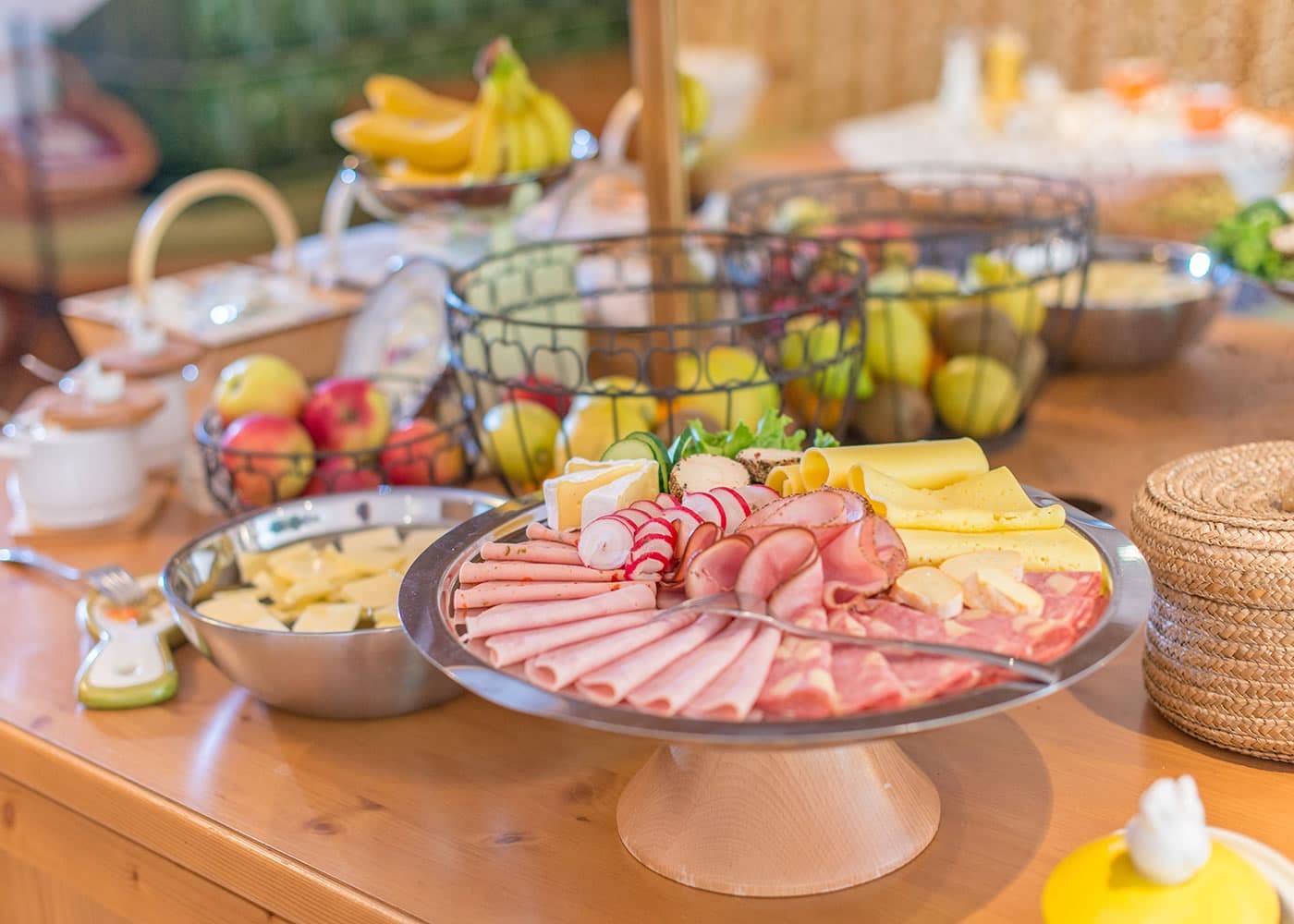 Umfangreiches Frühstücksbuffet