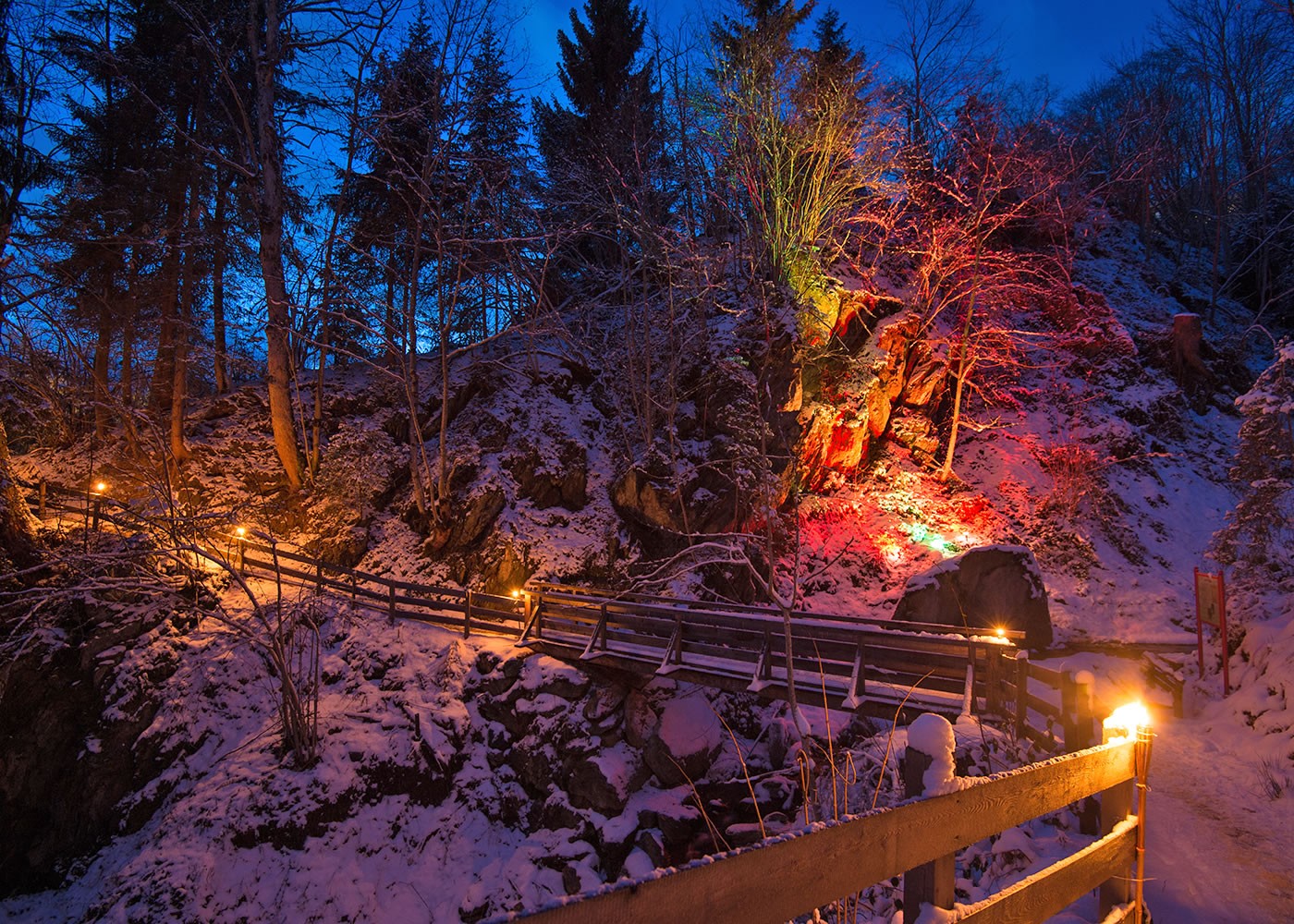 Lighted Christmas path © TVB Radstadt, Lorenz Masser