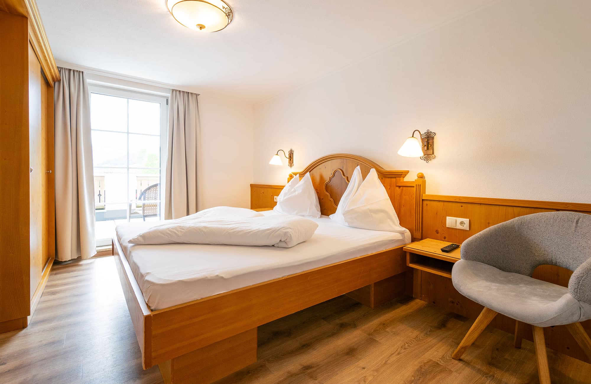 Schlafzimmer im Apartment