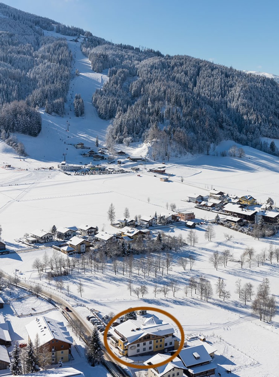 Langlaufen auf der Tauernloipe mit Einstieg direkt am Haus und die Skipiste von Ski amadé befindet sich ganz in der Nähe