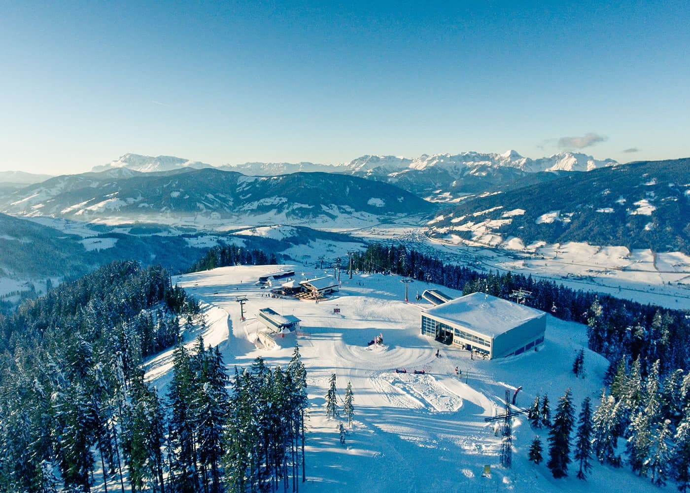 Drohnenaufnahme Skigebiet Radstadt-Altenmarkt in Ski amadé © TVB Radstadt, Markus Rohrbacher